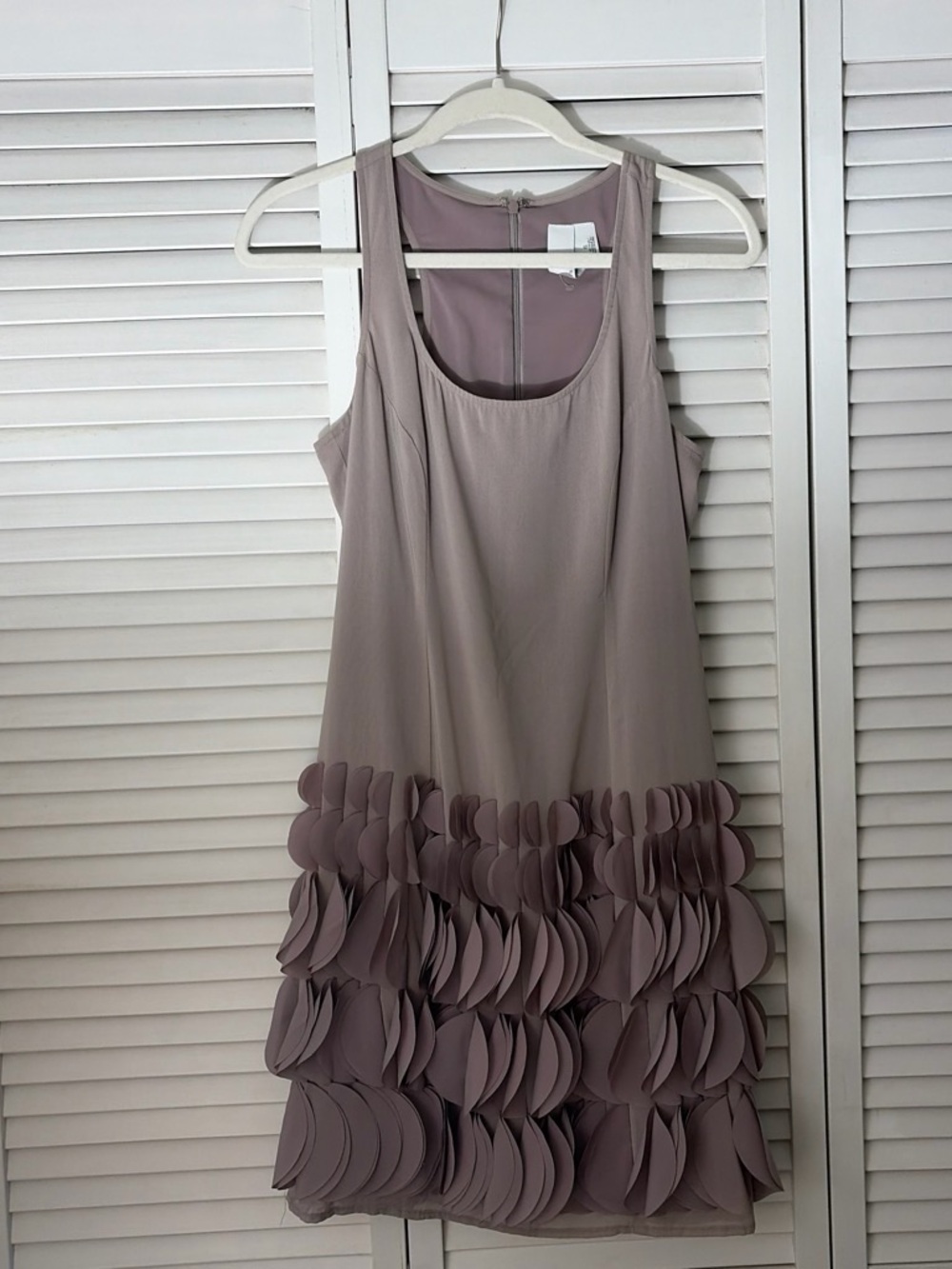 Sleeveless Silk Ruffle Cocktail Dress